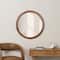 21.5" Round Wave Wood Decorative Mirror by Ashland®